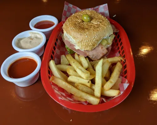 Hamburguesa hawaiana img