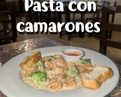 Pasta de camarones grande img